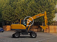 宝鼎BD80W轮式挖掘机视频