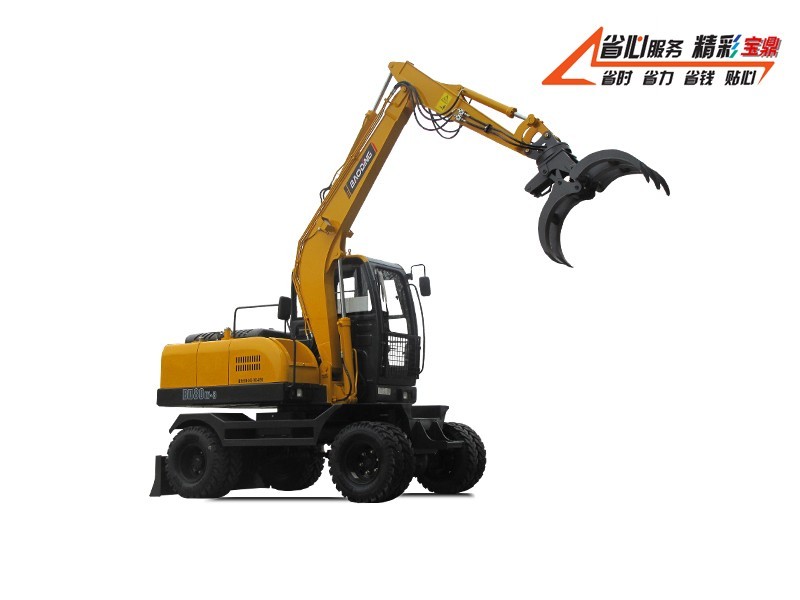 宝鼎BD80W-8A轮式抓木机 宝鼎80轮式抓木机