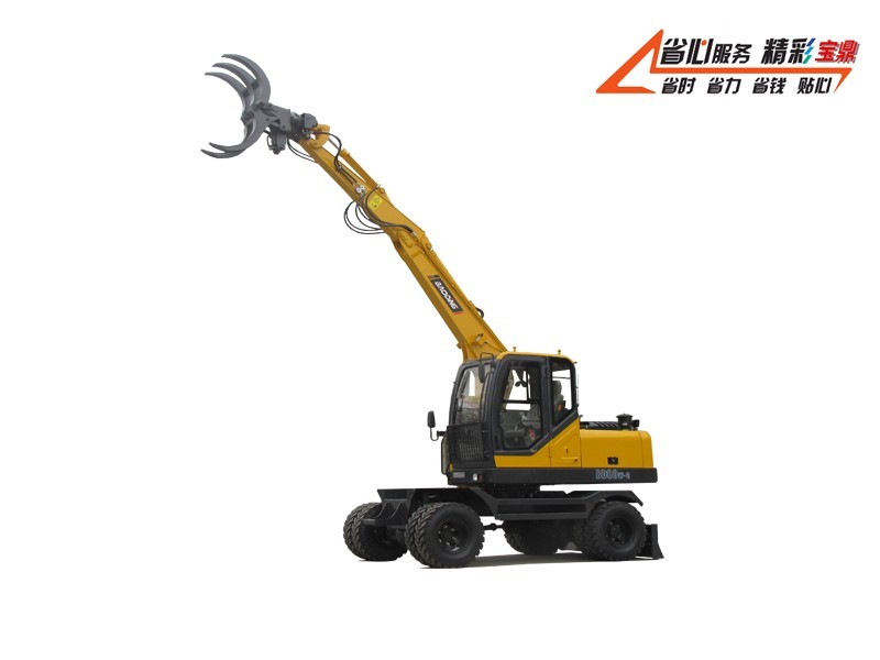 宝鼎BD80W-8A轮式抓木机 宝鼎80轮式抓木机