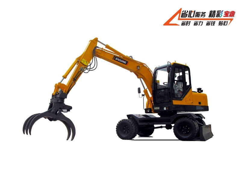 宝鼎BD80W-8A轮式抓木机 宝鼎80轮式抓木机