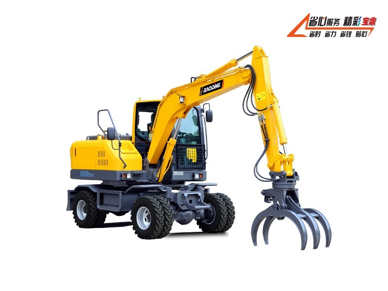 宝鼎BD80W-8D轮式抓木机 宝鼎BD80W-8D轮式抓木机