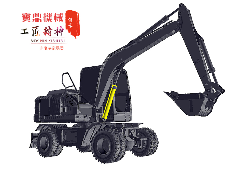 宝鼎轮式挖掘机品牌BD80W轮式挖掘机