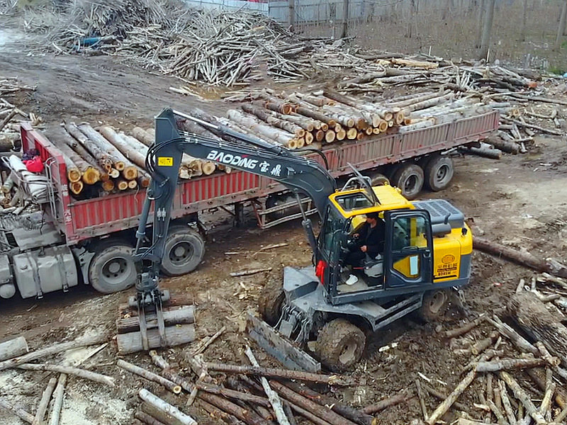 宝鼎BD95W-9H轮式抓木机 宝鼎抓木机