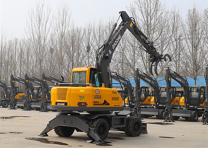 新款BD95W-9S轮式挖掘机抓木机[图解]