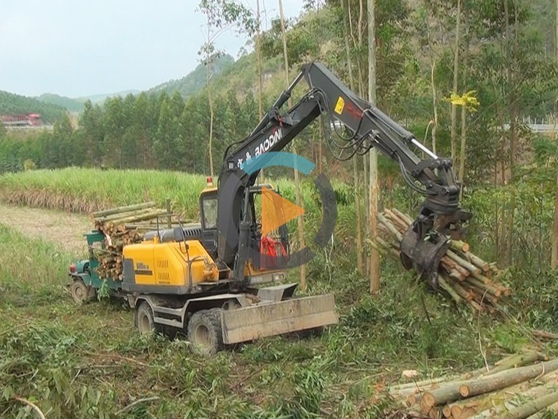 宝鼎抓木机厂家广西抓木机95型号山地林场作业视频