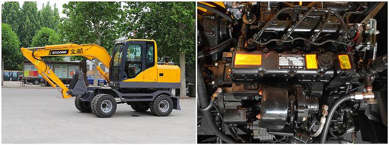 宝鼎轮胎式挖掘机动力部件