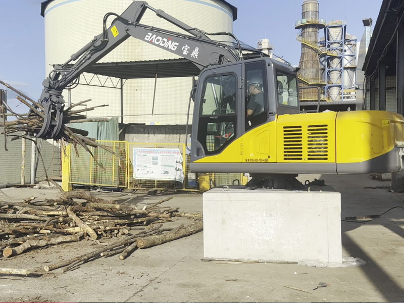 宝鼎固定式抓木机，低成本高回报