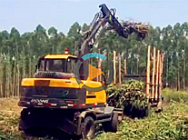 广东抓木机视频