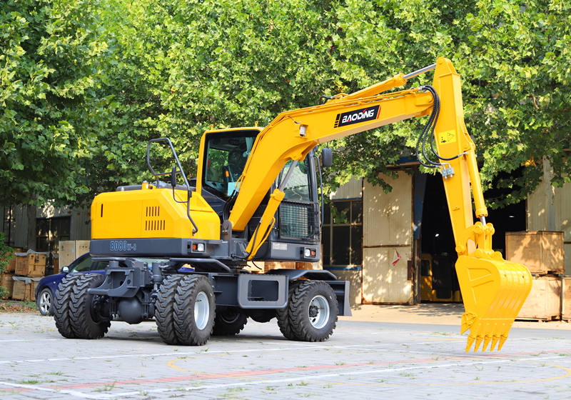 宝鼎80小型轮式挖掘机型号