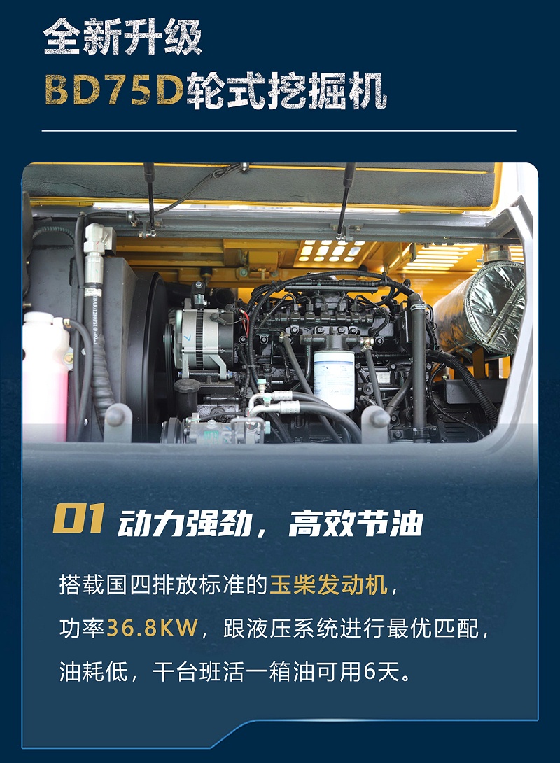 宝鼎75D轮式挖掘机