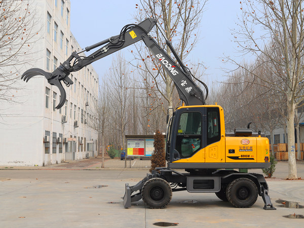 宝鼎95S轮式挖掘机抓木机 宝鼎95S轮式挖掘机抓木机