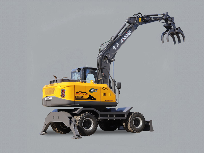 宝鼎BD120WE轮式抓木机