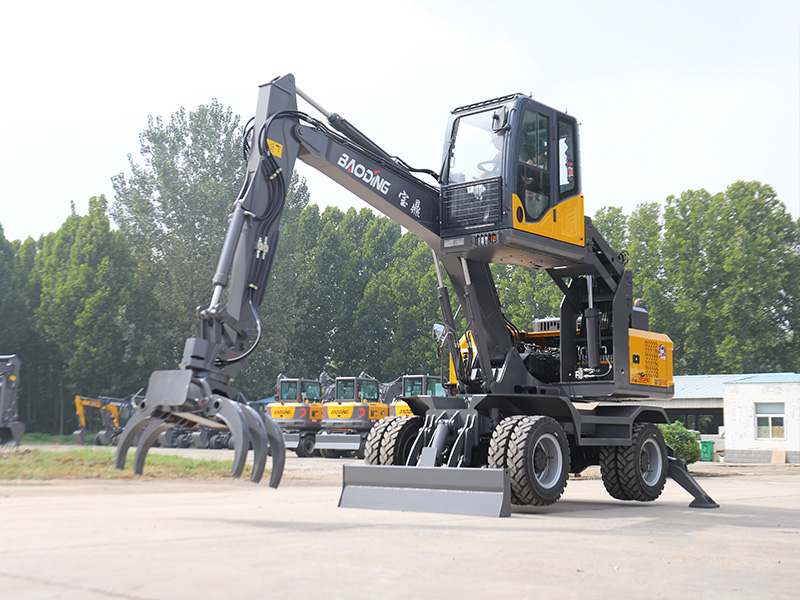 宝鼎升降驾驶室抓木机